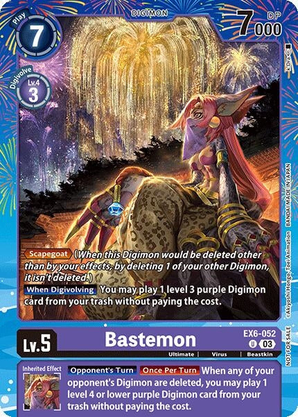 Image for Bastemon (Regulation Battle Vol. 2) (EX6-052 U) [Digimon Promotion Cards] - Digimon Card Game