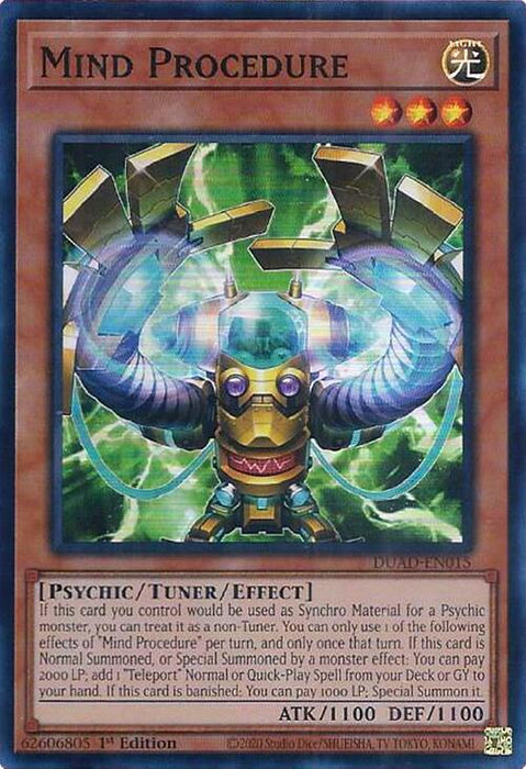 Mind Procedure [DUAD-EN015] Super Rare