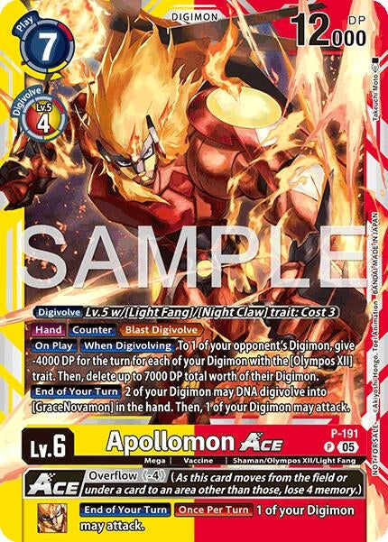 Image for Apollomon ACE (Store Tournament 2025 Vol.3 Participation Pack) (P-191 P) [Digimon Promotion Cards] - Digimon Card Game