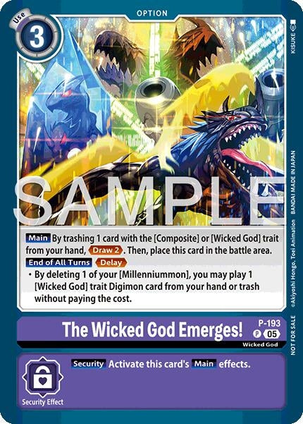 Image for The Wicked God Emerges! (Store Tournament 2025 Vol.3 Participation Pack) (P-193 P) [Digimon Promotion Cards] - Digimon Card Game