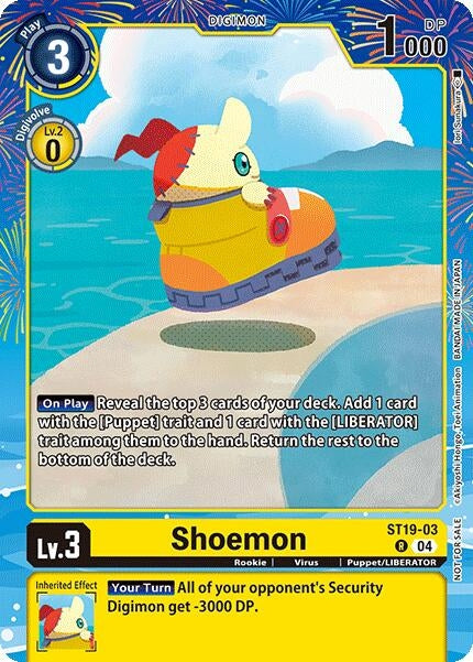 Image for Shoemon (Regulation Battle Vol. 2) (ST19-03 R) [Digimon Promotion Cards] - Digimon Card Game