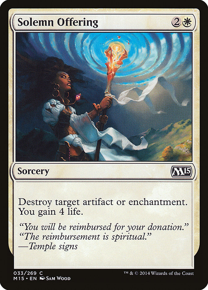 Solemn Offering (33) [Magic 2015 (M15)]