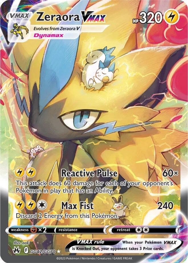 Zeraora VMAX (GG42/GG70) [SWSH: Crown Zenith: Galarian Gallery]
