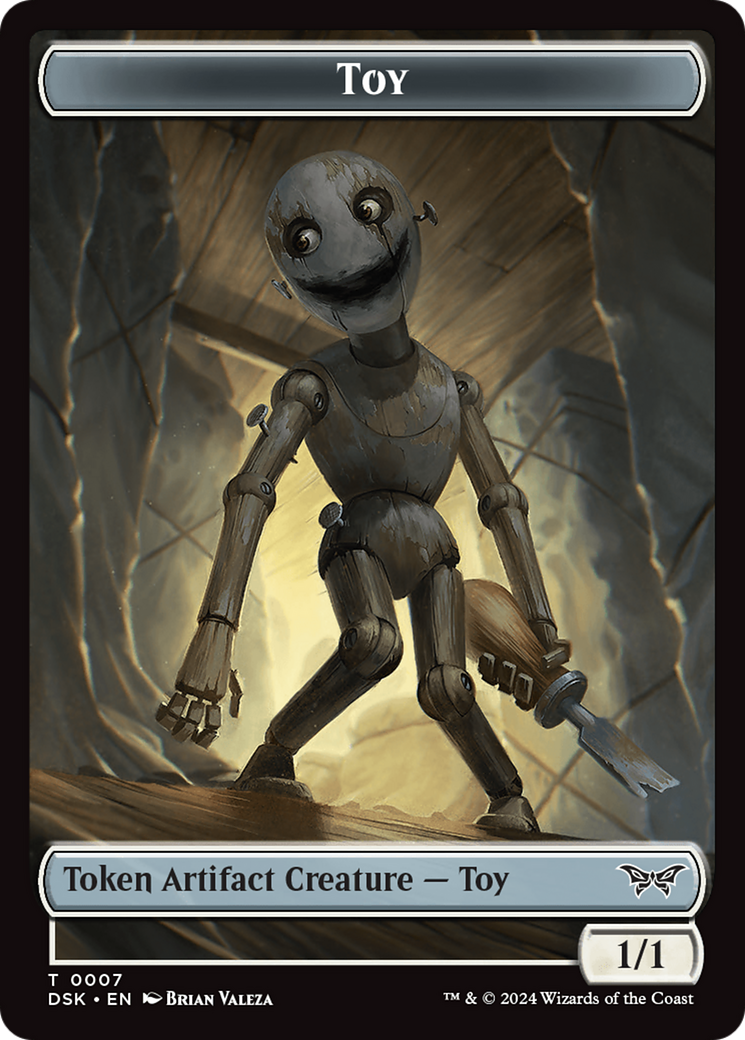 Toy // Manifest Double-Sided Token (7 // 18) [Duskmourn: House of Horror]