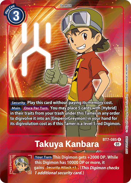 Takuya Kanbara (Box Topper) (BT7-085 R) [Next Adventure]