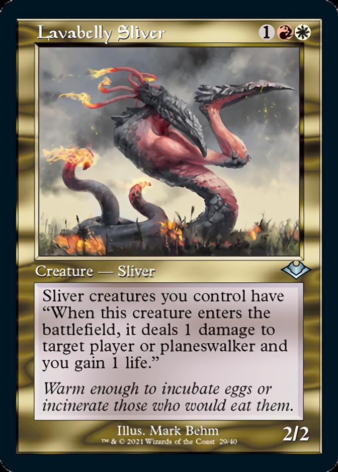 Lavabelly Sliver (Retro Frame) (Foil Etched) (29) [Modern Horizons]