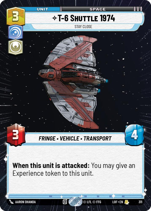 T-6 Shuttle 1974 (311) - Stay Close (Hyperspace) (311) [Legends of the Force]