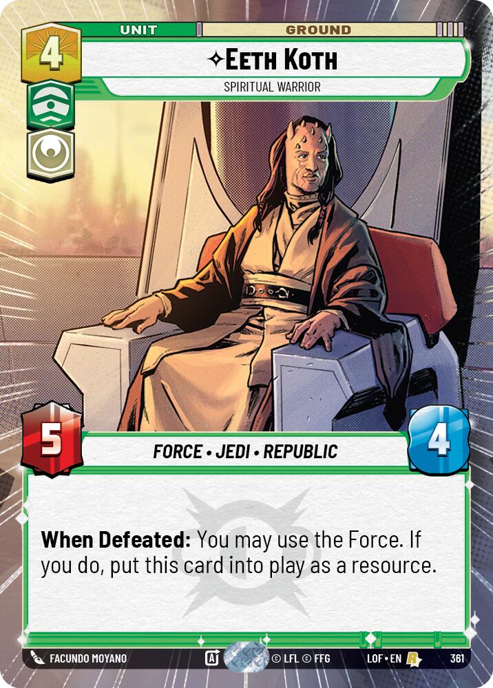 Eeth Koth - Spiritual Warrior (Hyperspace) (361) [Legends of the Force]