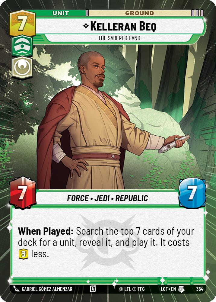 Kelleran Beq - The Sabered Hand (Hyperspace) (364) [Legends of the Force]