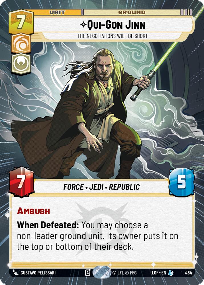 Qui-Gon Jinn - The Negotiations Will Be Short (Hyperspace) (464) [Legends of the Force]