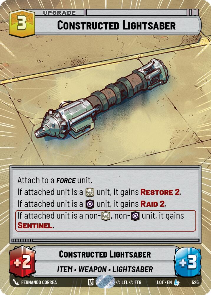 Constructed Lightsaber (Hyperspace) (525) [Legends of the Force]