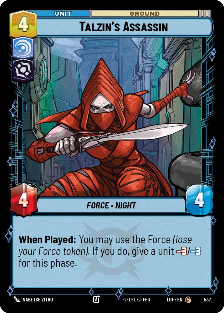 Talzin's Assassin (Foil) (537) [Legends of the Force]