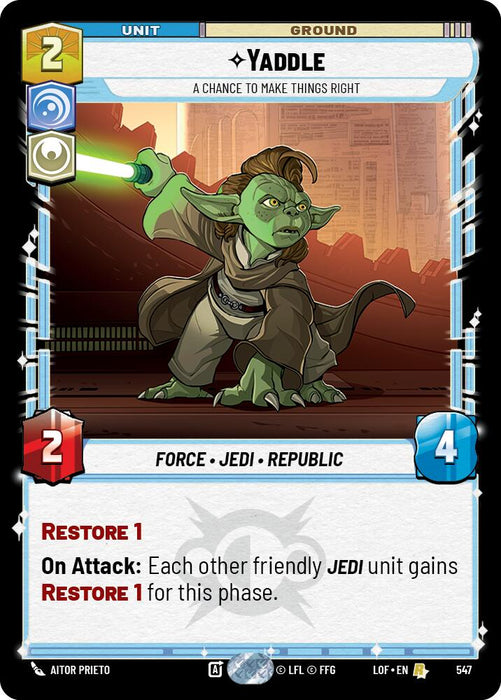 Yaddle (547) - A Chance To Make Things Right (Foil) (547) [Legends of the Force]