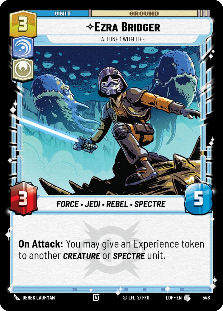 Ezra Bridger - Attuned With Life (Foil) (548) [Legends of the Force]