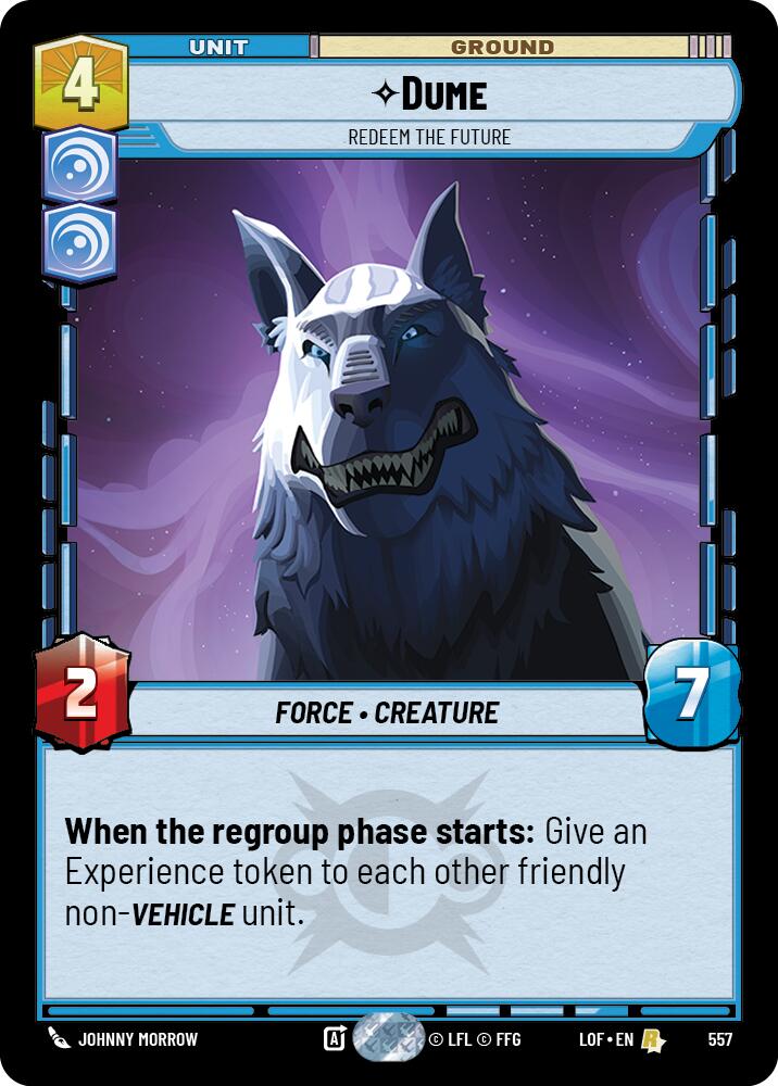 Dume (557) - Redeem the Future (Foil) (557) [Legends of the Force]