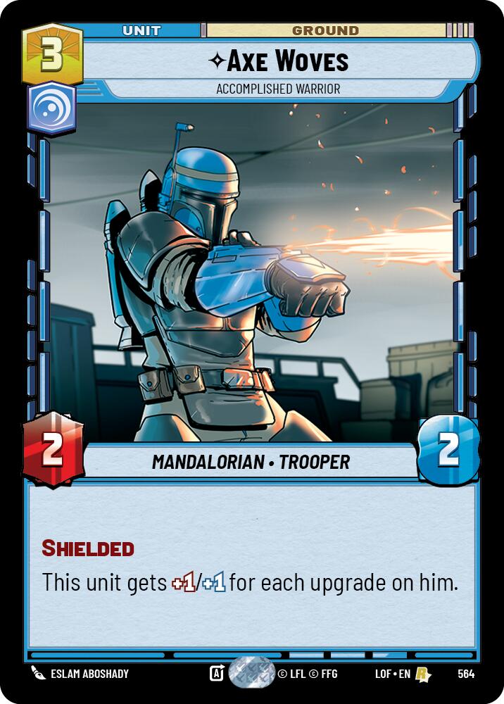 Axe Woves - Accomplished Warrior (Foil) (564) [Legends of the Force]