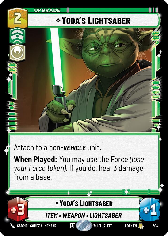 Yoda's Lightsaber (Foil) (604) [Legends of the Force]