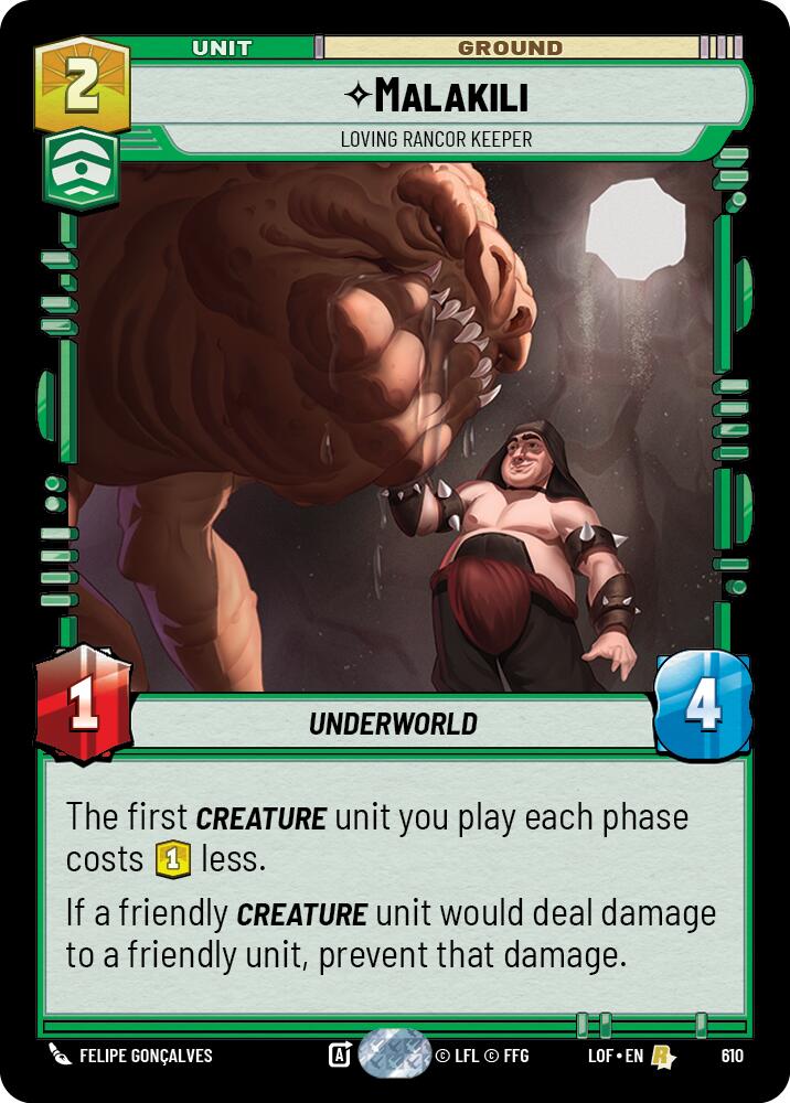 Malakili - Loving Rancor Keeper (Foil) (610) [Legends of the Force]