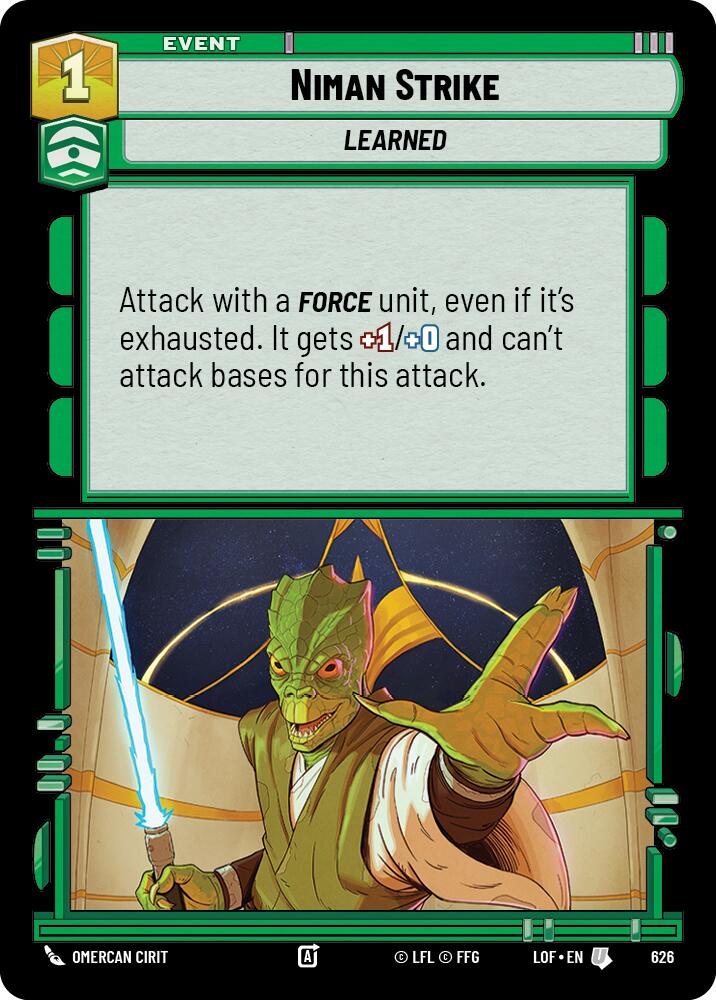 Niman Strike (Foil) (626) [Legends of the Force]