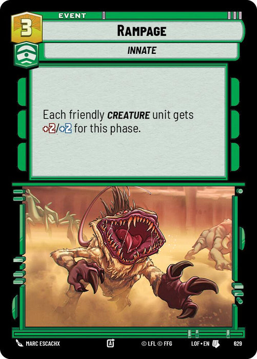 Rampage (629) (Foil) (629) [Legends of the Force]