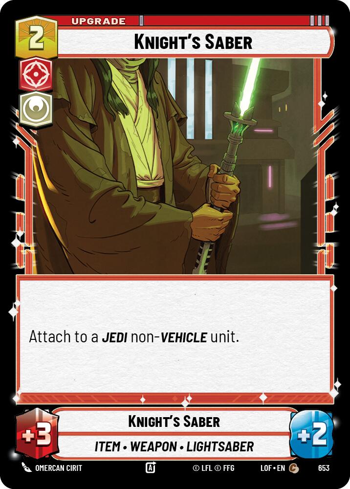 Knight's Saber (Foil) (653) [Legends of the Force]