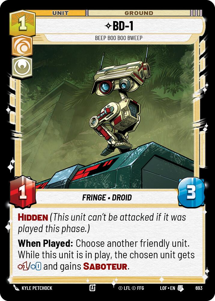 BD-1 - Beep Boo Boo Bweep (Foil) (693) [Legends of the Force]
