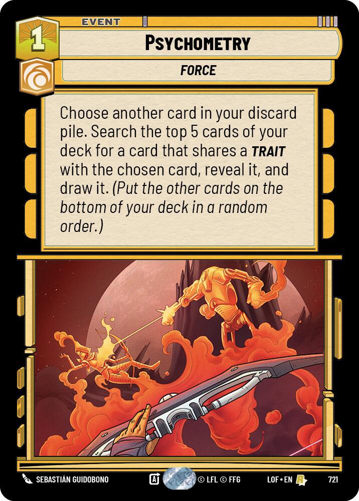 Psychometry (Foil) (721) [Legends of the Force]