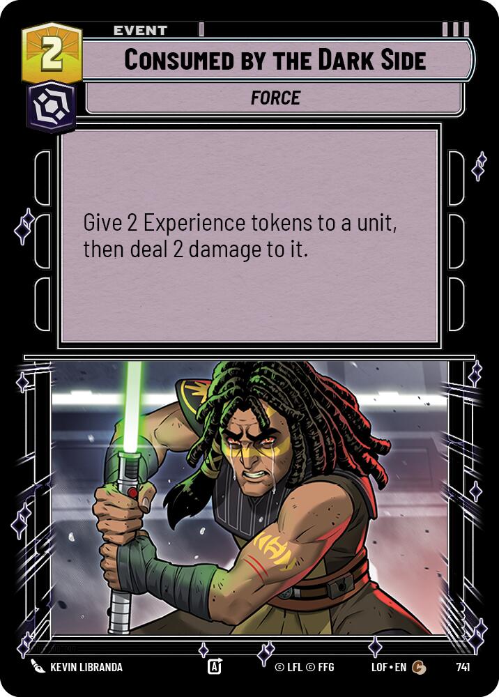 Consumed by the Dark Side (Foil) (741) [Legends of the Force]