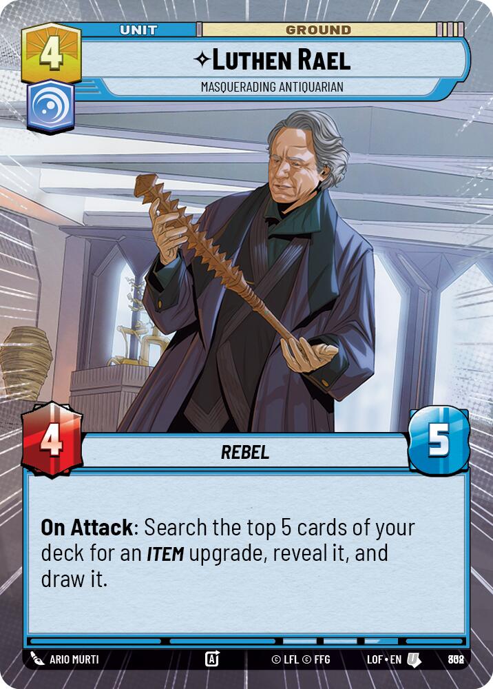 Luthen Rael - Masquerading Antiquarian (Hyperspace Foil) (808) [Legends of the Force]