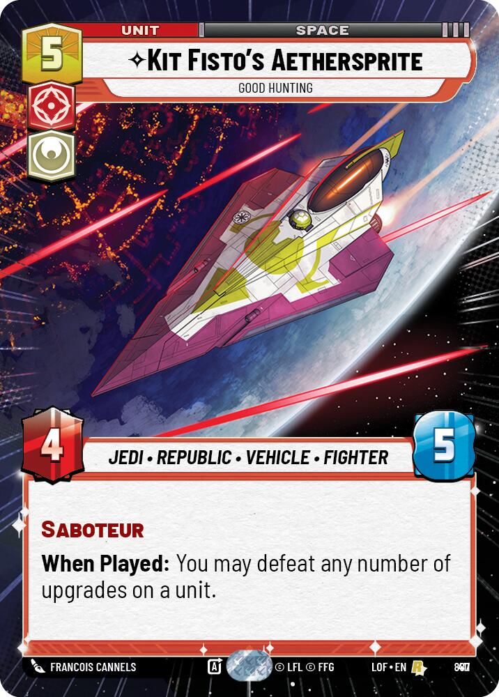 Kit Fisto's Aethersprite - Good Hunting (Hyperspace Foil) (887) [Legends of the Force]
