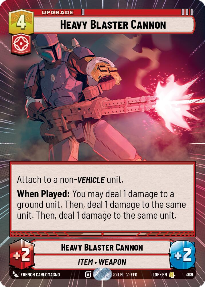 Heavy Blaster Cannon (Hyperspace Foil) (911) [Legends of the Force]
