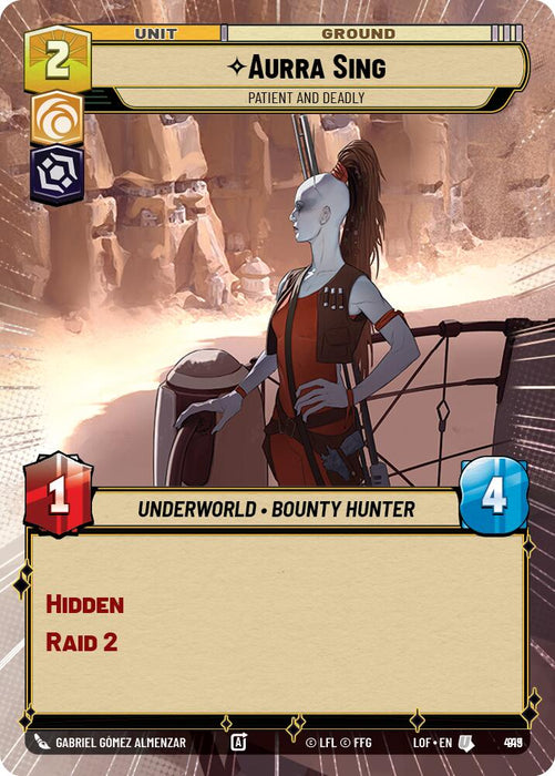 Aurra Sing (919) - Patient and Deadly (Hyperspace Foil) (919) [Legends of the Force]