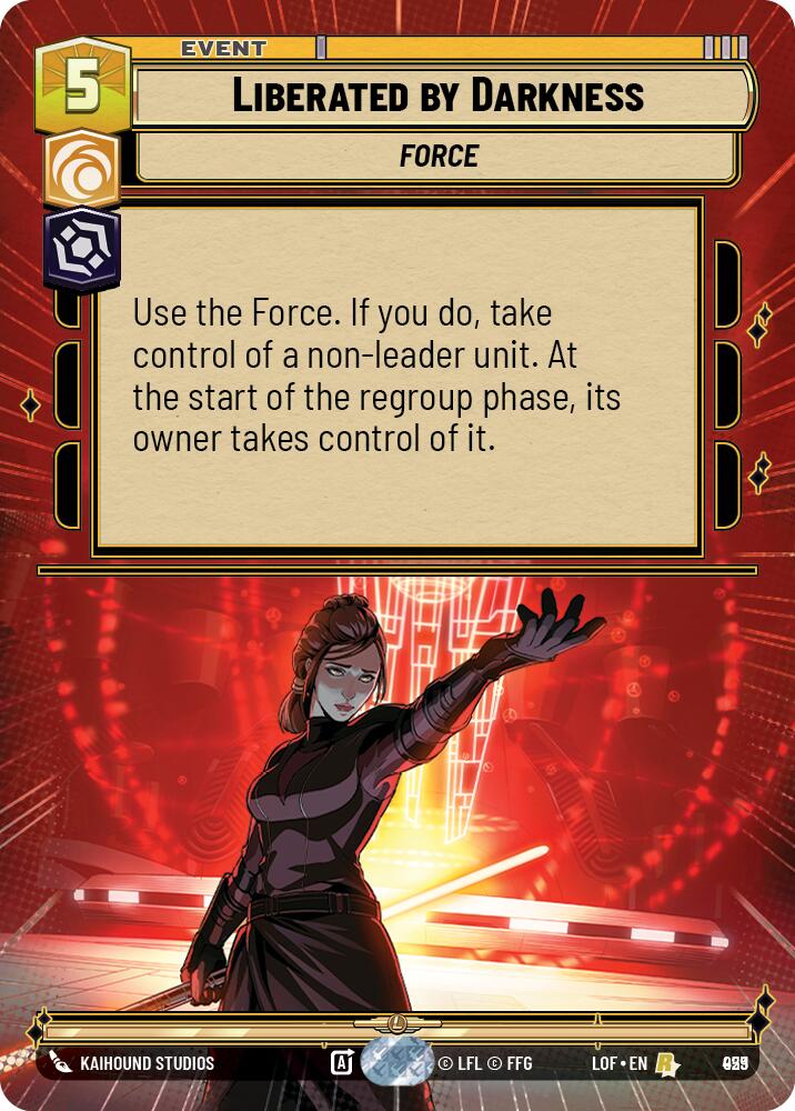 Liberated by Darkness (Hyperspace Foil) (929) [Legends of the Force]