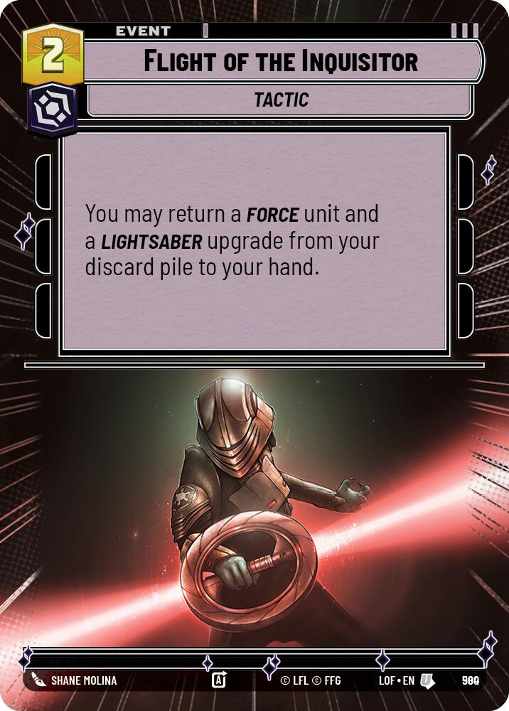 Flight of the Inquisitor (Hyperspace Foil) (980) [Legends of the Force]