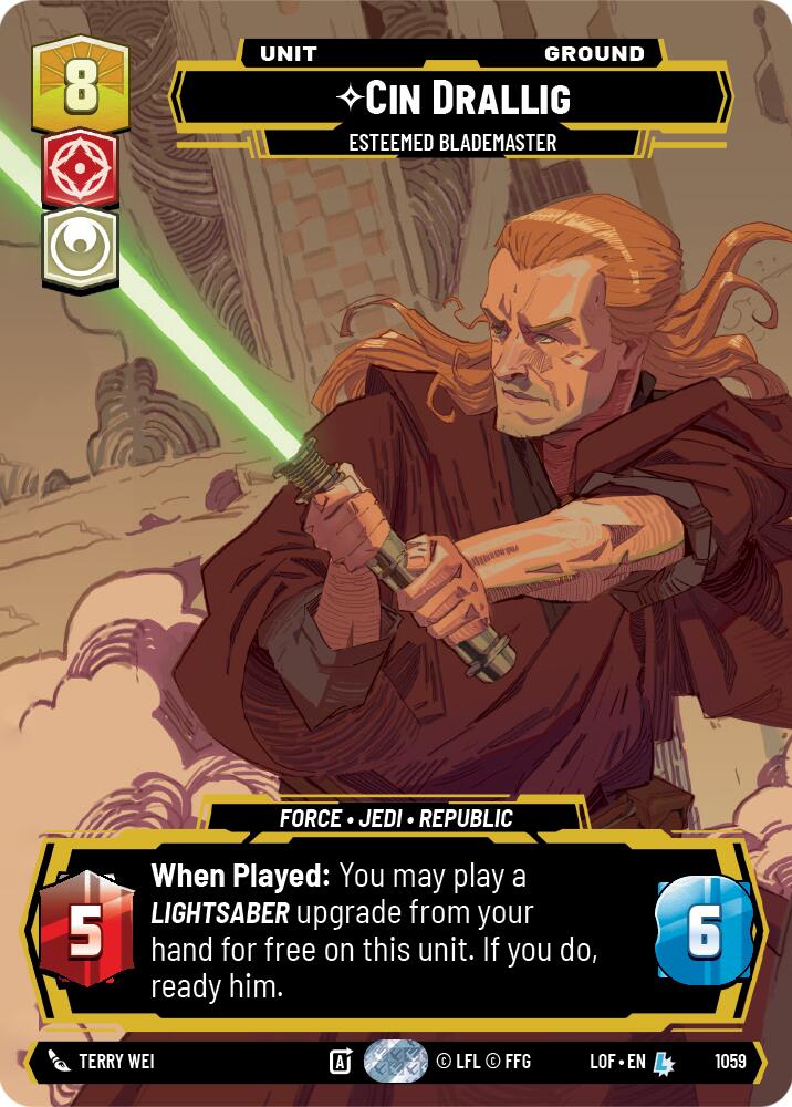 Cin Drallig - Esteemed Blademaster (Prestige) (1059) [Legends of the Force]