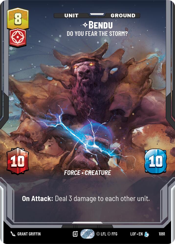 Bendu - Do You Fear the Storm? (Prestige Foil) (1091) [Legends of the Force]