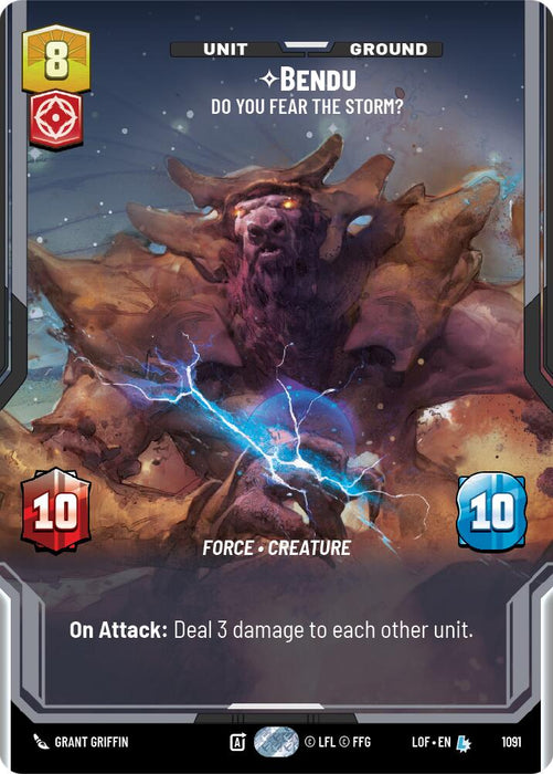 Bendu (1091) - Do You Fear the Storm? (Prestige Foil) (1091) [Legends of the Force]