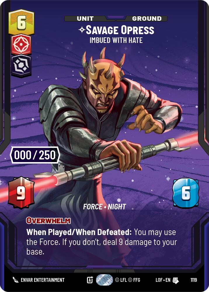 Savage Opress - Imbued With Hate (Serialized) (1119) [Legends of the Force]