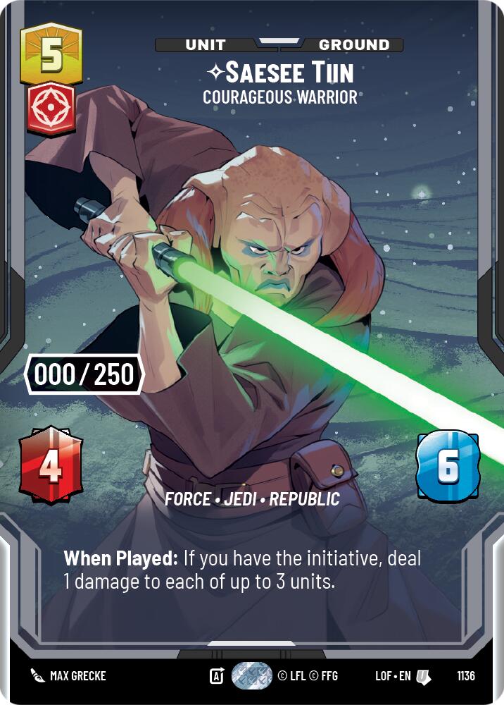 Saesee Tiin - Courageous Warrior (Serialized) (1136) [Legends of the Force]