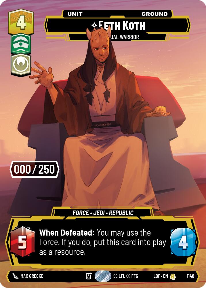 Eeth Koth - Spiritual Warrior (Serialized) (1146) [Legends of the Force]