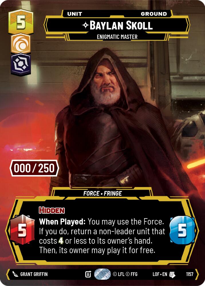 Baylan Skoll - Enigmatic Master (Serialized) (1157) [Legends of the Force]