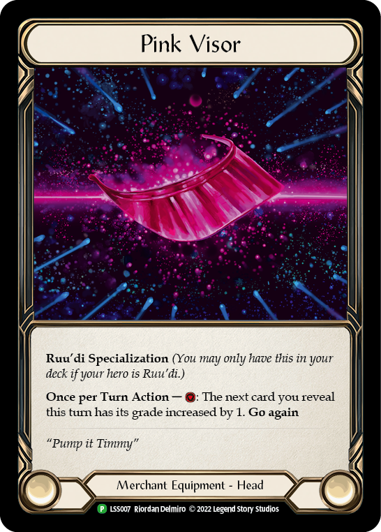 Pink Visor - LSS007 (LSS007) [Flesh and Blood: Promo Cards]