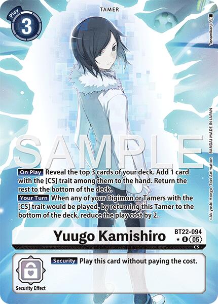 Yuugo Kamishiro (Alternate Art) (BT22-094 U) [Cyber Eden]