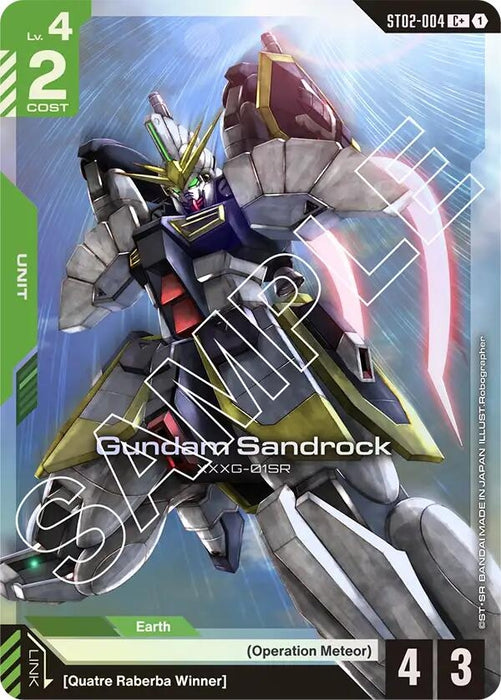 Image for Gundam Sandrock (C+) (ST02-004) (Starter Deck 02: Wings of Advance) - Gundam Card Game