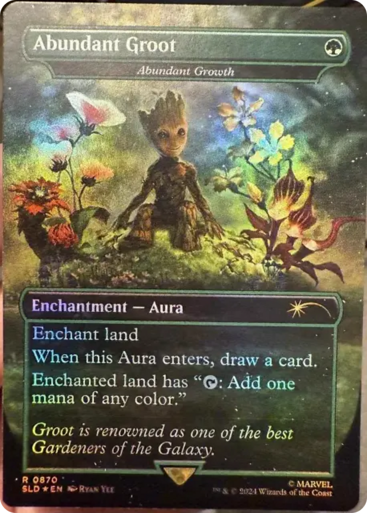 Abundant Groot - Abundant Growth (Rainbow Foil) (870) [Secret Lair Drop Series]