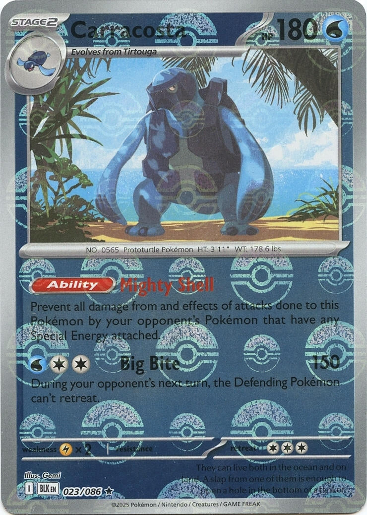 Carracosta (Poke Ball Pattern) (023/086) [SV: Black Bolt]