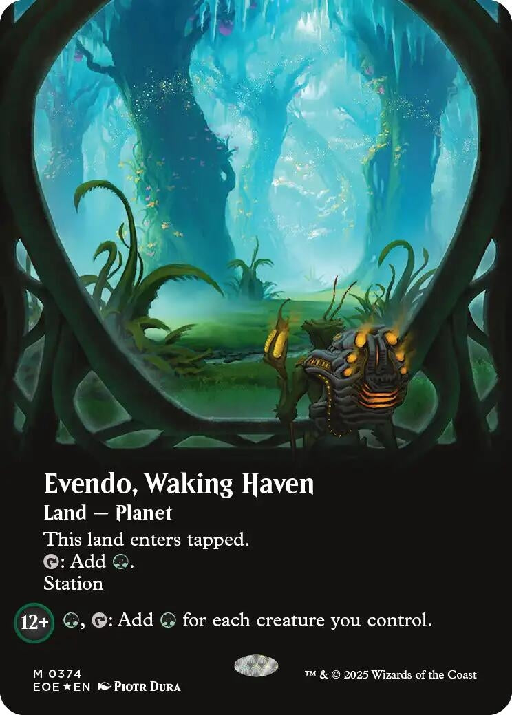 Evendo, Waking Haven (Borderless) (Galaxy Foil) (374) [Edge of Eternities]