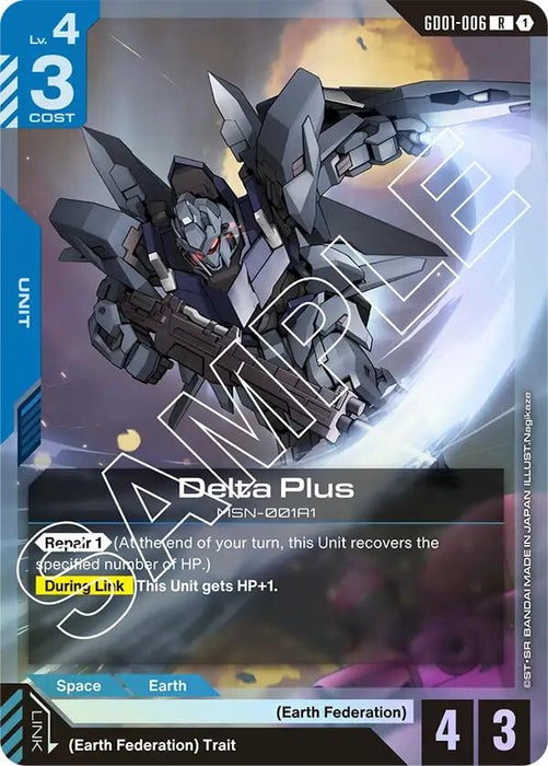Image for Delta Plus (GD01-006) (Newtype Rising) - Gundam Card Game