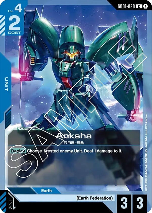 Image for Anksha (GD01-020) (Newtype Rising) - Gundam Card Game