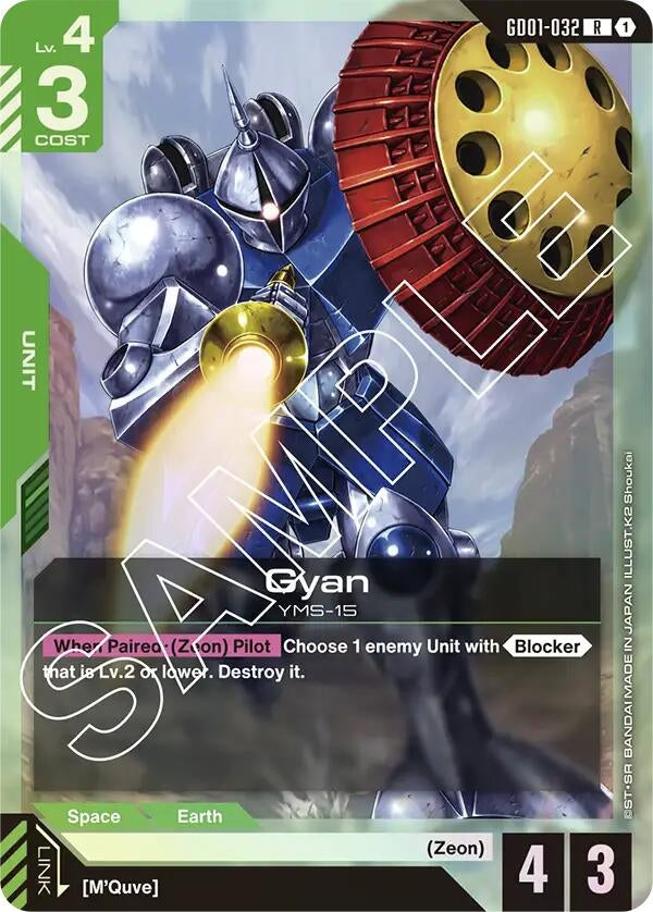 Image for Gyan (GD01-032) (Newtype Rising) - Gundam Card Game